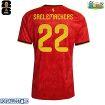 Belgia Alexis Saelemaekers #22 Hjemmedrakt VM 2026 Kortermet